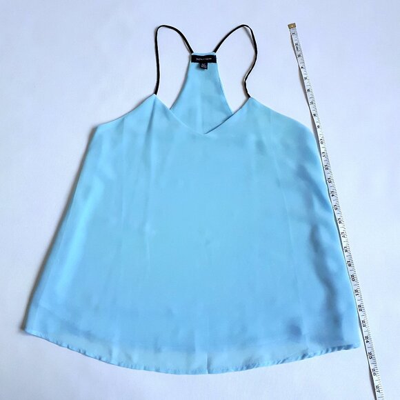 SPENSE Racerback Tank Top with Contrasting Straps in Sky Blue - Picture 10 of 11